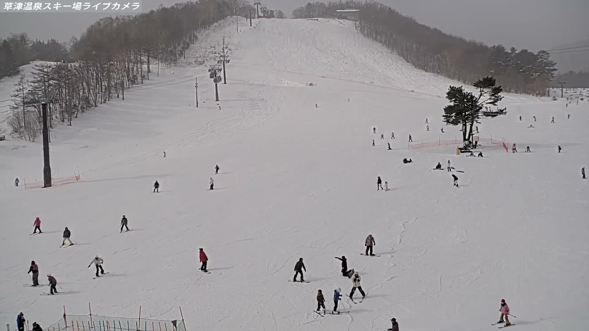 Gunma, Agatsuma, Kusatsu Onsen Ski Resort & Ski Slopes ( 群馬・吾妻・草津温泉スキー場・ゲレンデ ) Live Cam -  Kusatsu, Agatsuma-gun , Gunma, Kantō, Honshu, Japan