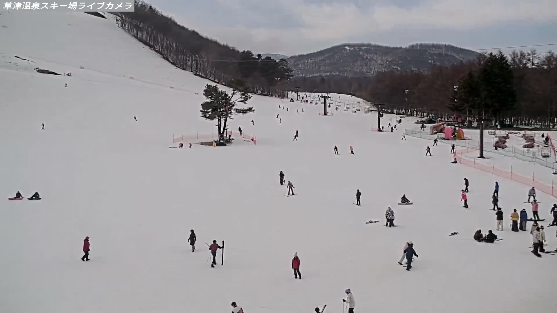 Gunma, Agatsuma, Kusatsu Onsen Ski Resort & Ski Slopes ( 群馬・吾妻・草津温泉スキー場・ゲレンデ ) Live Cam -  Kusatsu, Agatsuma-gun , Gunma, Kantō, Honshu, Japan
