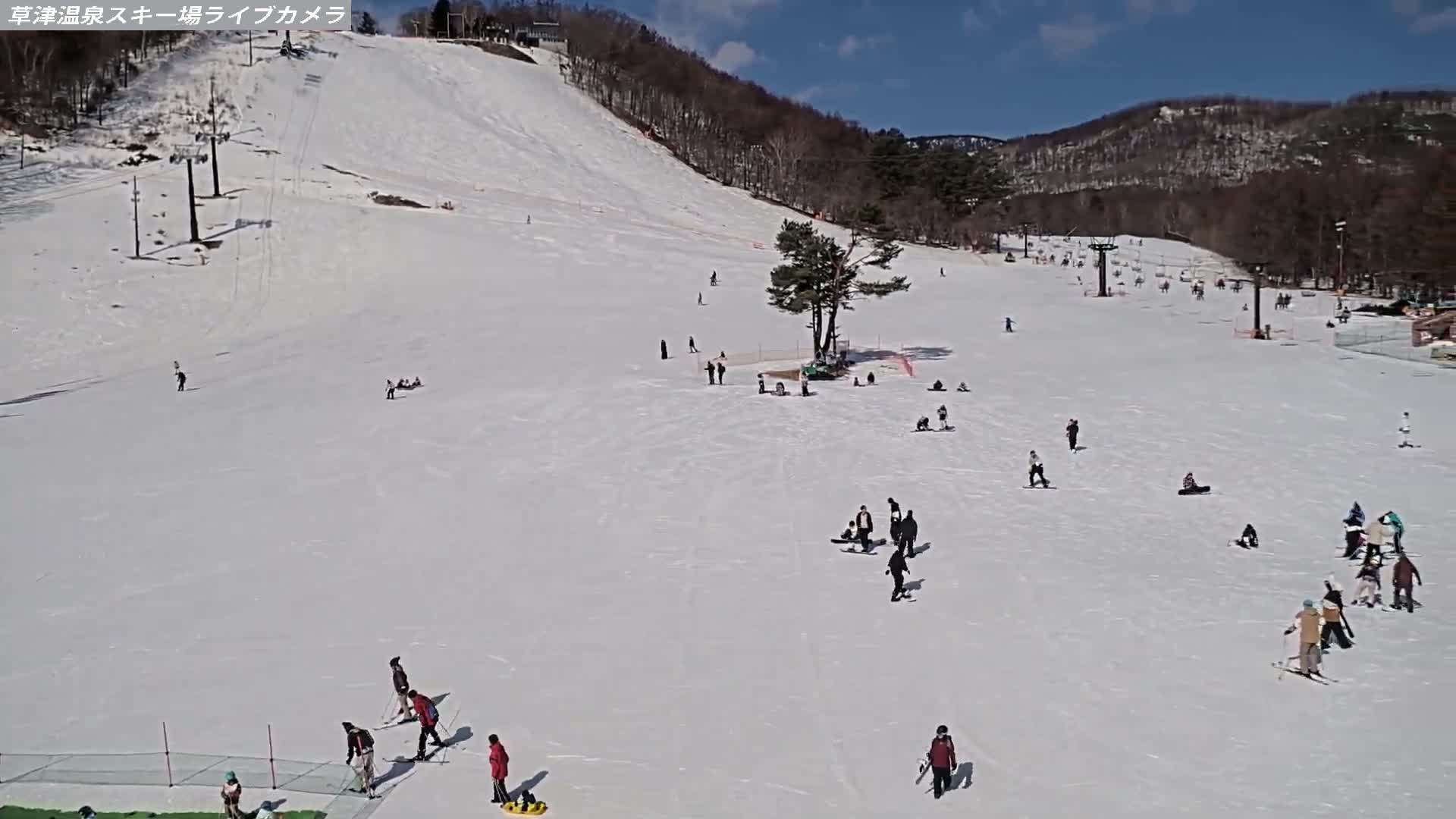 Gunma, Agatsuma, Kusatsu Onsen Ski Resort & Ski Slopes ( 群馬・吾妻・草津温泉スキー場・ゲレンデ ) Live Cam -  Kusatsu, Agatsuma-gun , Gunma, Kantō, Honshu, Japan