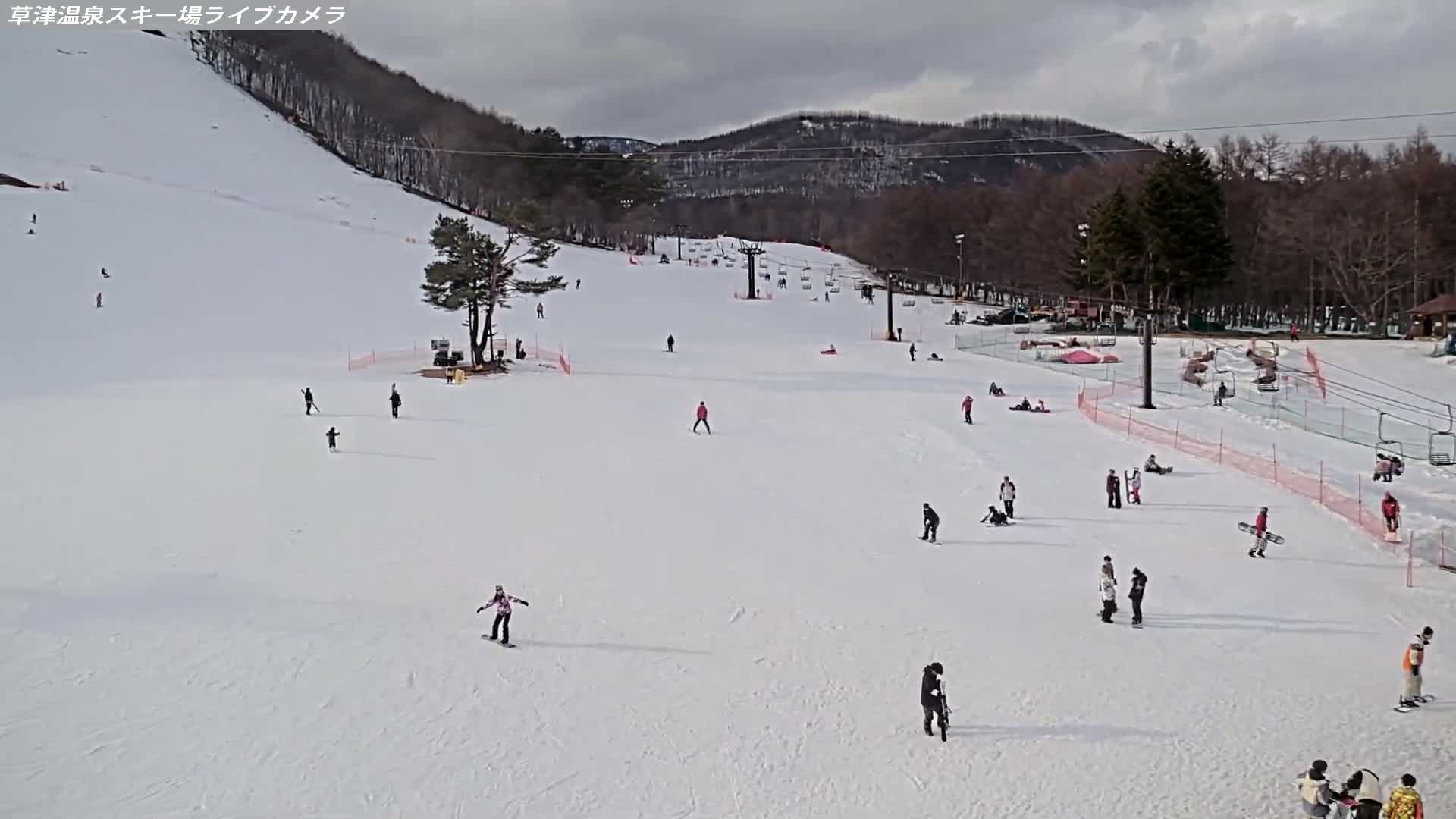 Gunma, Agatsuma, Kusatsu Onsen Ski Resort & Ski Slopes ( 群馬・吾妻・草津温泉スキー場・ゲレンデ ) Live Cam -  Kusatsu, Agatsuma-gun , Gunma, Kantō, Honshu, Japan