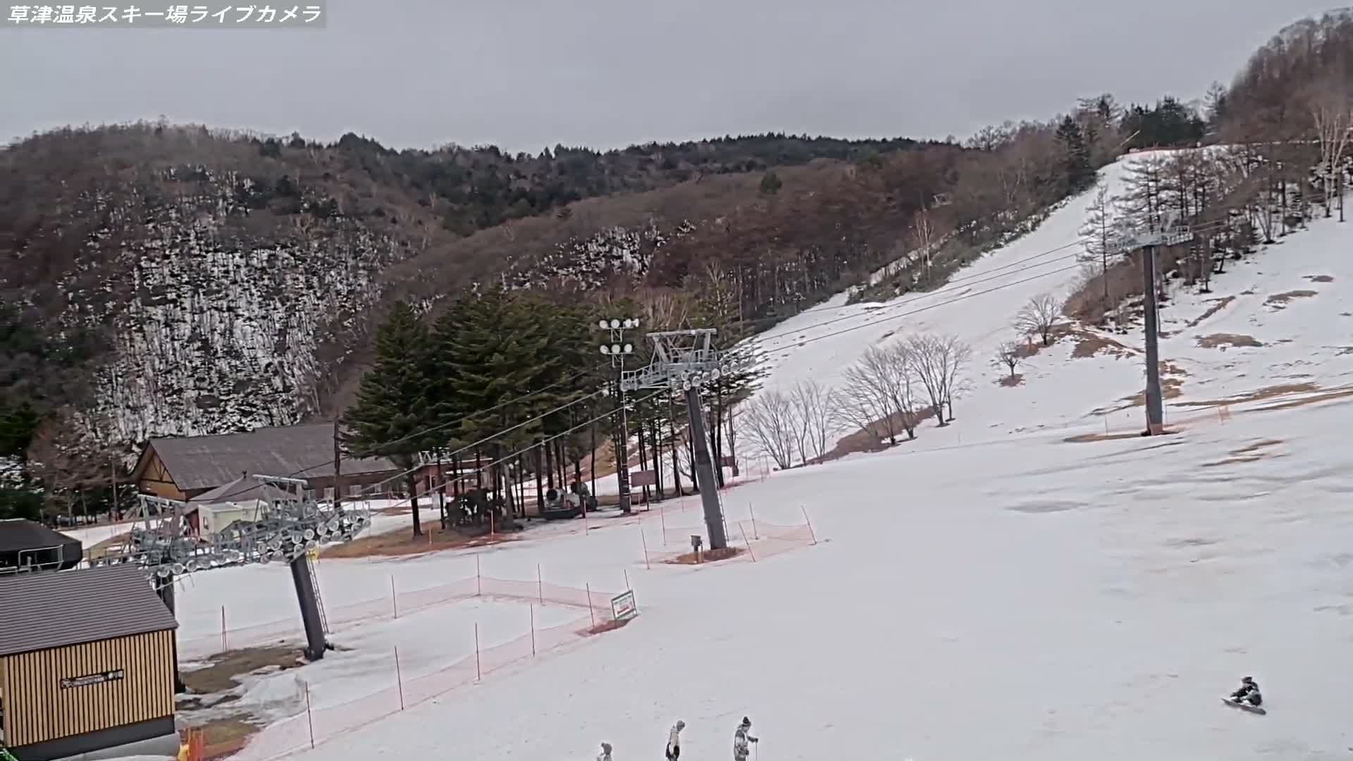Gunma, Agatsuma, Kusatsu Onsen Ski Resort & Ski Slopes ( 群馬・吾妻・草津温泉スキー場・ゲレンデ ) Live Cam -  Kusatsu, Agatsuma-gun , Gunma, Kantō, Honshu, Japan