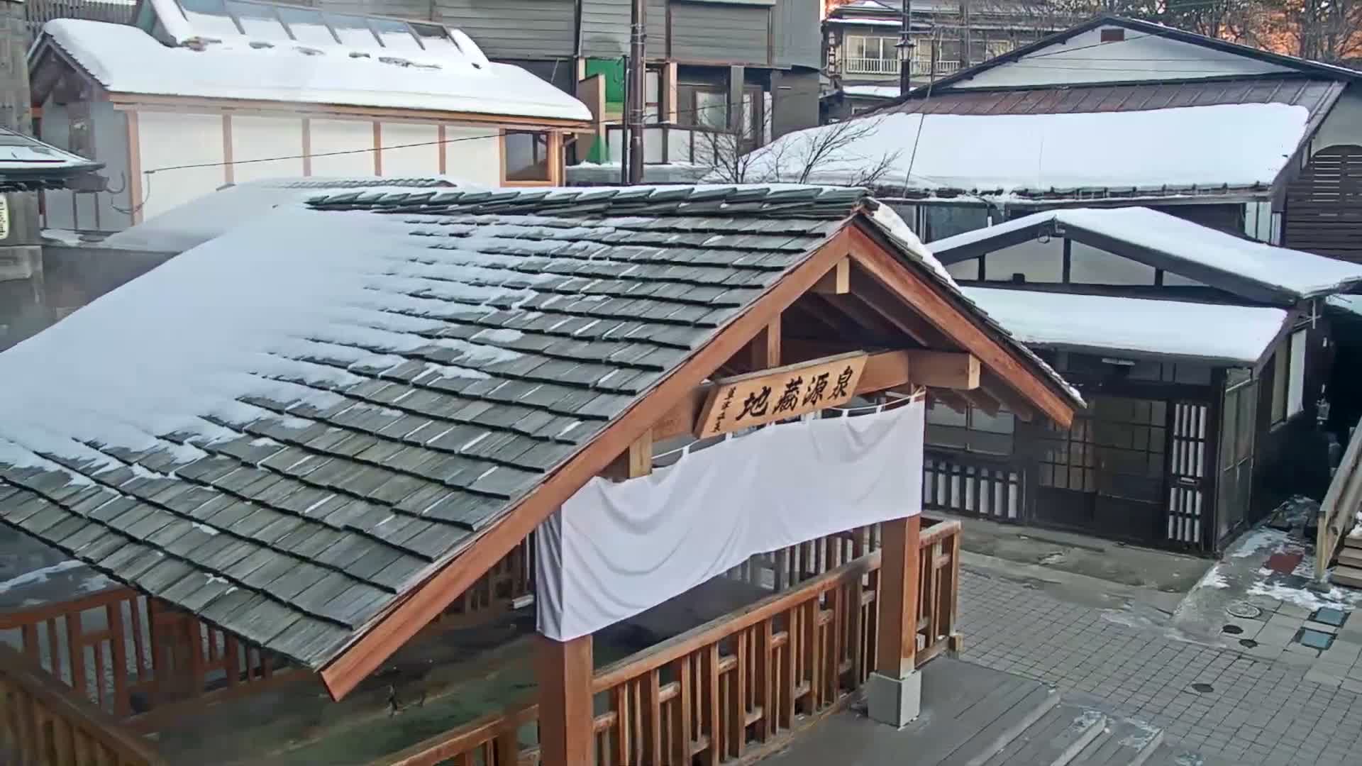 Gunma, Kusatsu Onsen, Ura Kusatsu & Jizo Hot Spring Square ( 群馬・草津温泉・裏草津・地蔵温泉広場 ) Live Cam - Kusatsu, Agatsuma-gun , Gunma, Kantō, Honshu, Japan