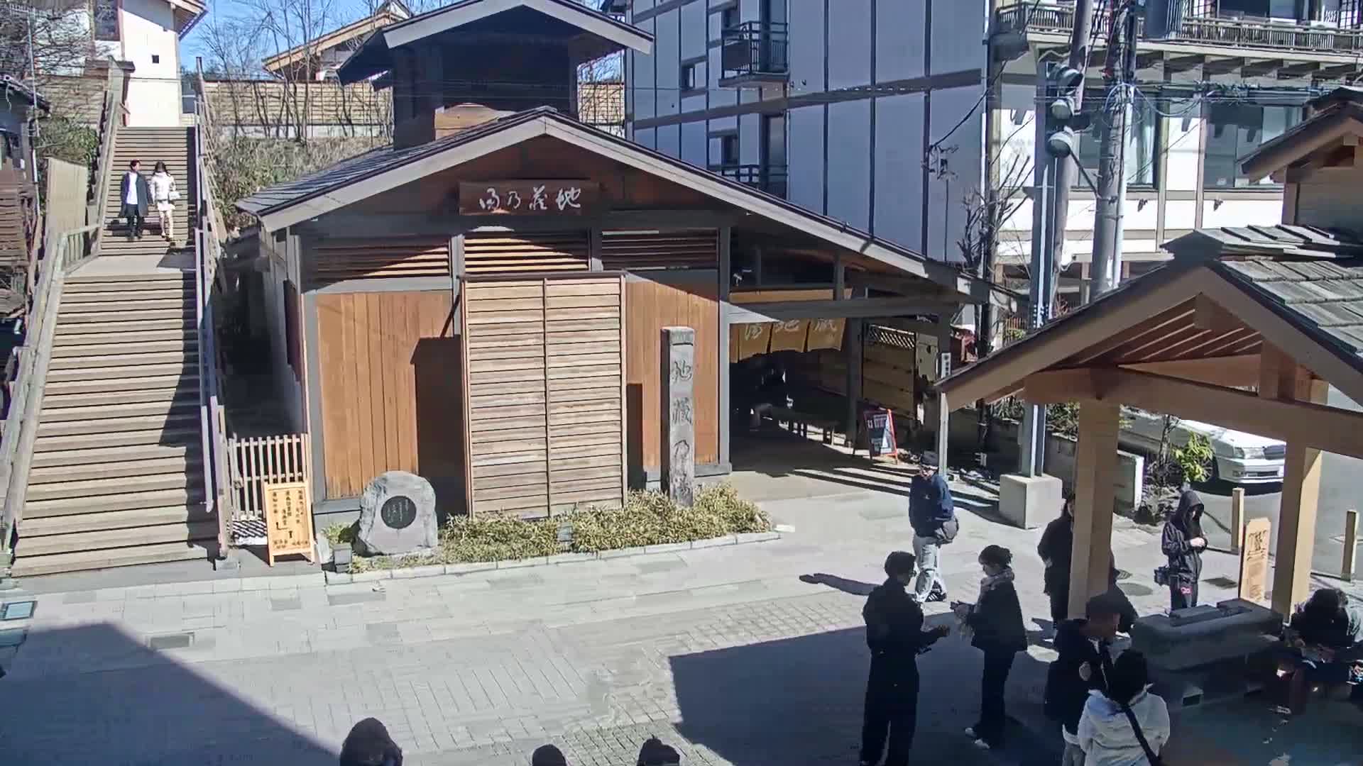 Gunma, Kusatsu Onsen, Ura Kusatsu & Jizo Hot Spring Square ( 群馬・草津温泉・裏草津・地蔵温泉広場 ) Live Cam - Kusatsu, Agatsuma-gun , Gunma, Kantō, Honshu, Japan