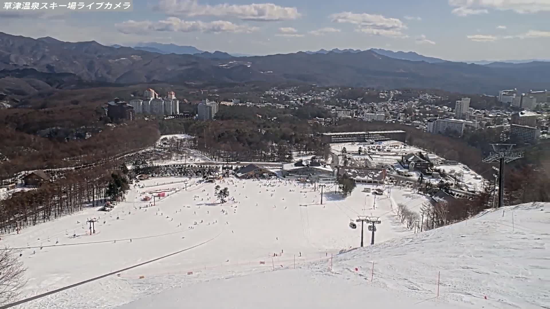 Gunma, Agatsuma, Kusatsu Onsen Ski Resort Tenguyama Summit Ski Slopes Funfair & Kusatsu Skyline ( 群馬・吾妻・草津温泉スキー場 天狗山山頂スキー場 遊園地＆草津スカイライン ) Live Cam - Kusatsu, Agatsuma-gun , Gunma, Kantō, Honshu, Japan