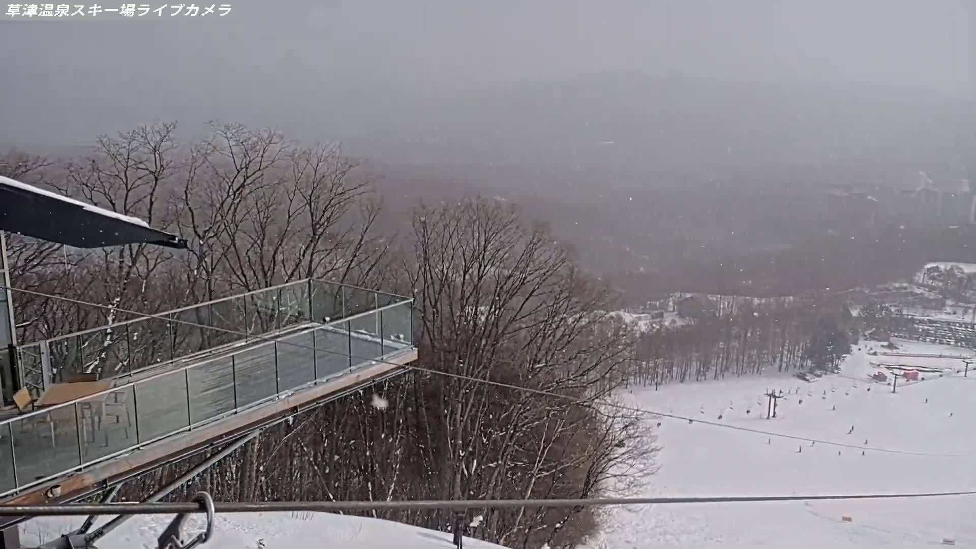 Gunma, Agatsuma, Kusatsu Onsen Ski Resort Tenguyama Summit Ski Slopes Funfair & Kusatsu Skyline ( 群馬・吾妻・草津温泉スキー場 天狗山山頂スキー場 遊園地＆草津スカイライン ) Live Cam - Kusatsu, Agatsuma-gun , Gunma, Kantō, Honshu, Japan