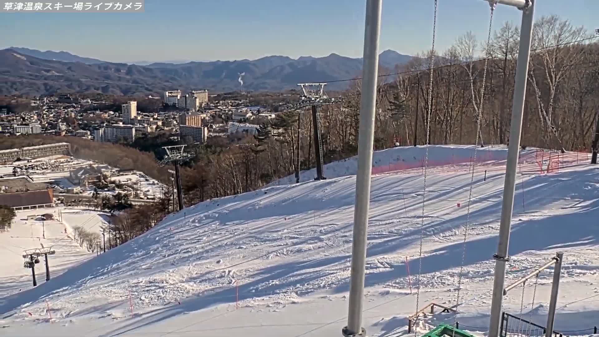 Gunma, Agatsuma, Kusatsu Onsen Ski Resort Tenguyama Summit Ski Slopes Funfair & Kusatsu Skyline ( 群馬・吾妻・草津温泉スキー場 天狗山山頂スキー場 遊園地＆草津スカイライン ) Live Cam - Kusatsu, Agatsuma-gun , Gunma, Kantō, Honshu, Japan