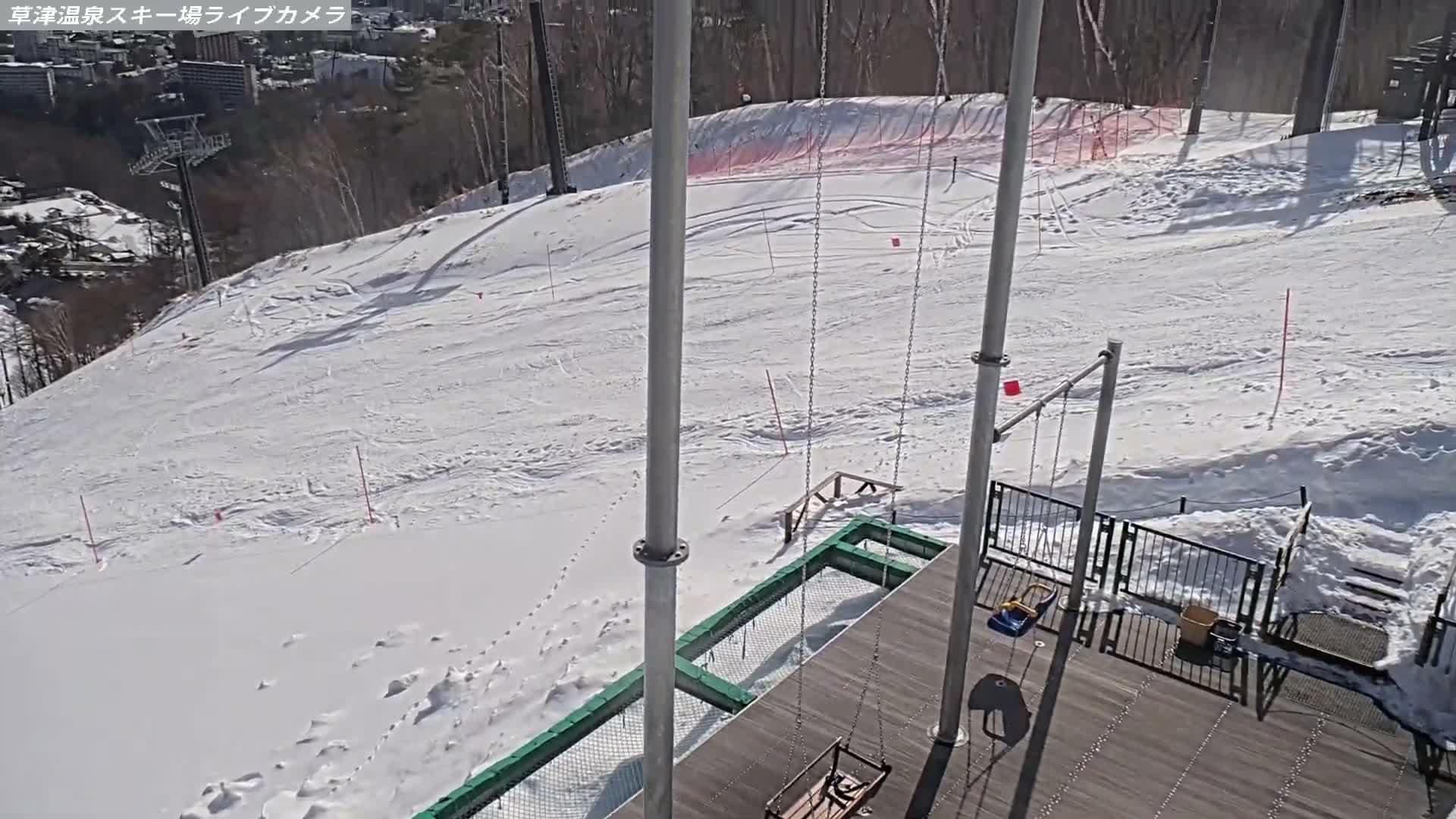 Gunma, Agatsuma, Kusatsu Onsen Ski Resort Tenguyama Summit Ski Slopes Funfair & Kusatsu Skyline ( 群馬・吾妻・草津温泉スキー場 天狗山山頂スキー場 遊園地＆草津スカイライン ) Live Cam - Kusatsu, Agatsuma-gun , Gunma, Kantō, Honshu, Japan