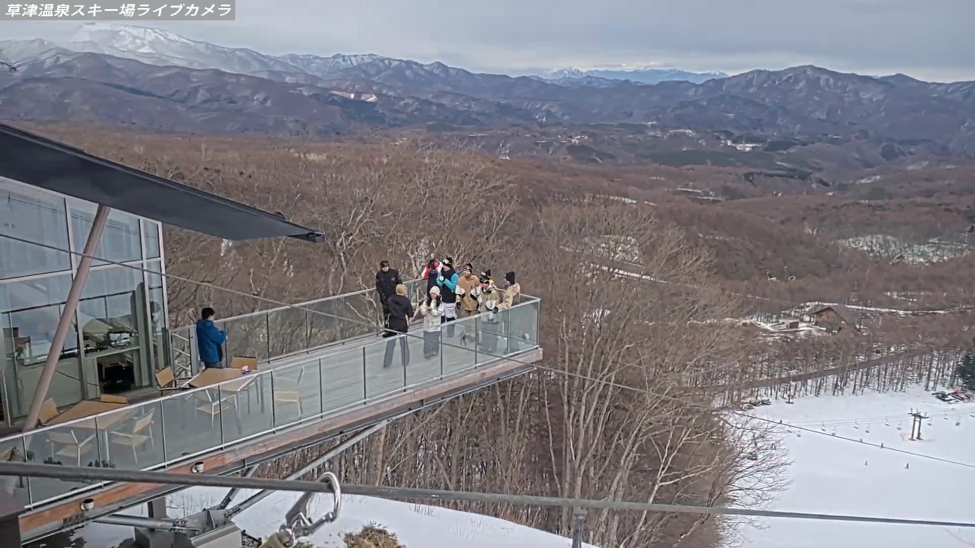Gunma, Agatsuma, Kusatsu Onsen Ski Resort Tenguyama Summit Ski Slopes Funfair & Kusatsu Skyline ( 群馬・吾妻・草津温泉スキー場 天狗山山頂スキー場 遊園地＆草津スカイライン ) Live Cam - Kusatsu, Agatsuma-gun , Gunma, Kantō, Honshu, Japan