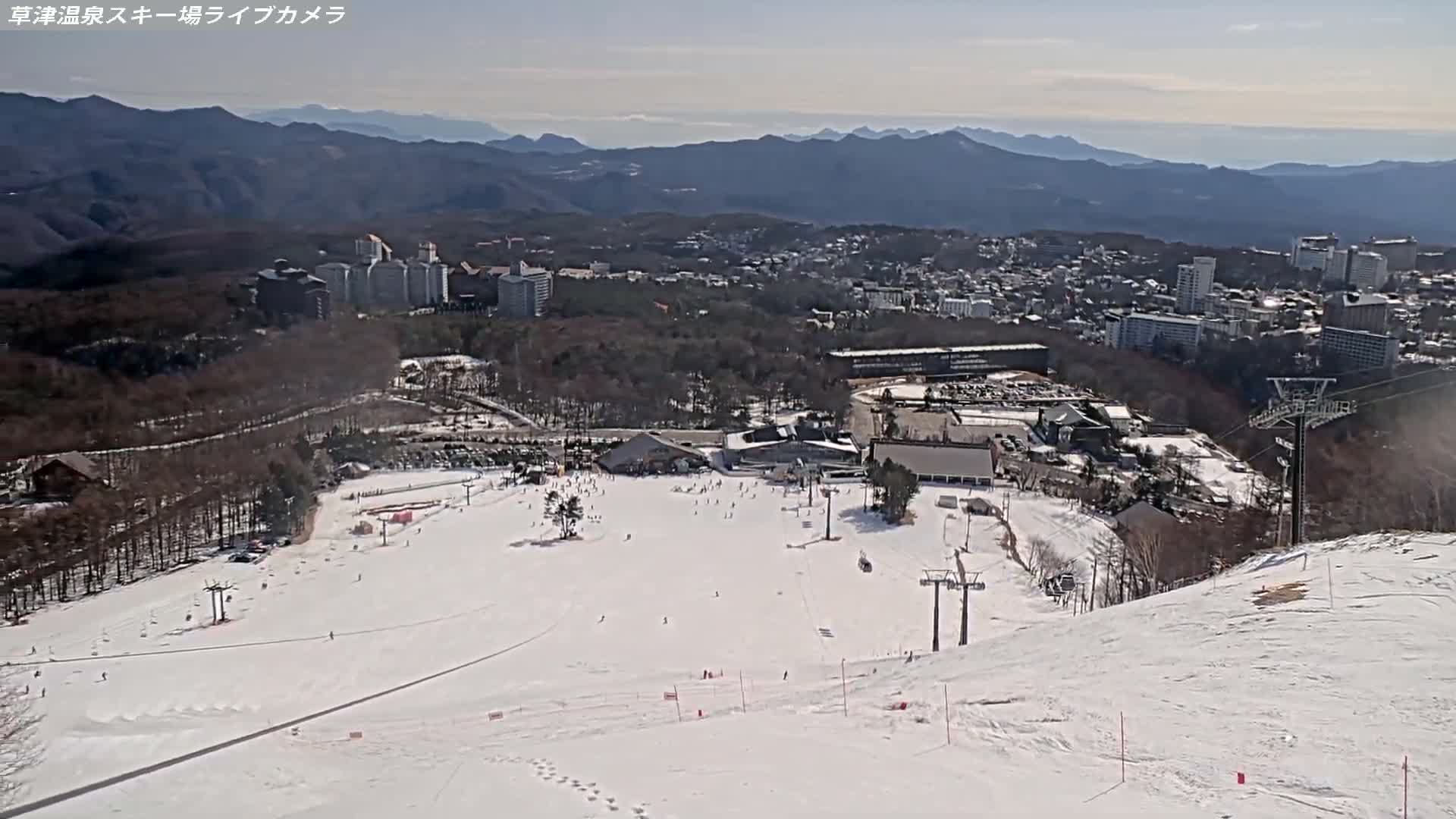 Gunma, Agatsuma, Kusatsu Onsen Ski Resort Tenguyama Summit Ski Slopes Funfair & Kusatsu Skyline ( 群馬・吾妻・草津温泉スキー場 天狗山山頂スキー場 遊園地＆草津スカイライン ) Live Cam - Kusatsu, Agatsuma-gun , Gunma, Kantō, Honshu, Japan