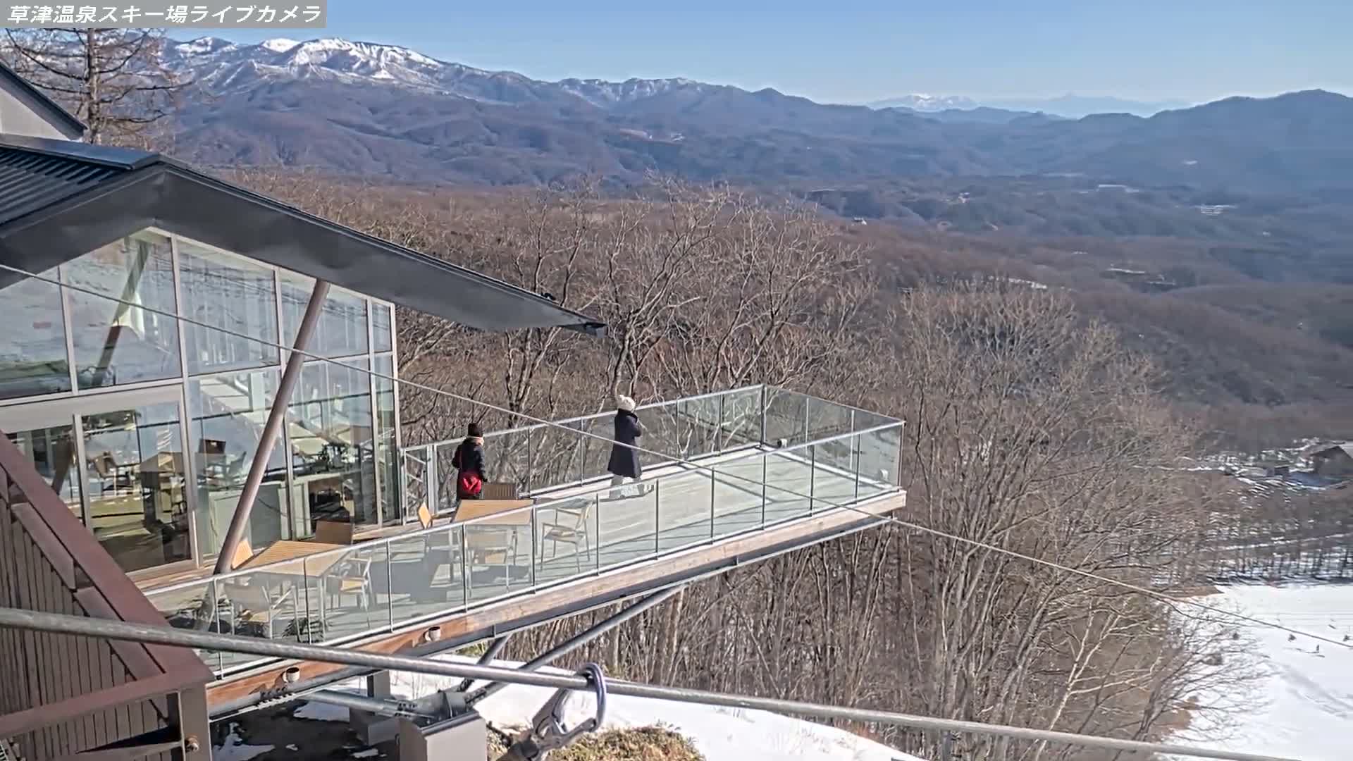 Gunma, Agatsuma, Kusatsu Onsen Ski Resort Tenguyama Summit Ski Slopes Funfair & Kusatsu Skyline ( 群馬・吾妻・草津温泉スキー場 天狗山山頂スキー場 遊園地＆草津スカイライン ) Live Cam - Kusatsu, Agatsuma-gun , Gunma, Kantō, Honshu, Japan