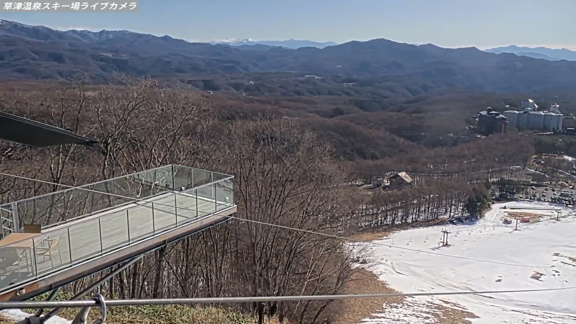 Gunma, Agatsuma, Kusatsu Onsen Ski Resort Tenguyama Summit Ski Slopes Funfair & Kusatsu Skyline ( 群馬・吾妻・草津温泉スキー場 天狗山山頂スキー場 遊園地＆草津スカイライン ) Live Cam - Kusatsu, Agatsuma-gun , Gunma, Kantō, Honshu, Japan