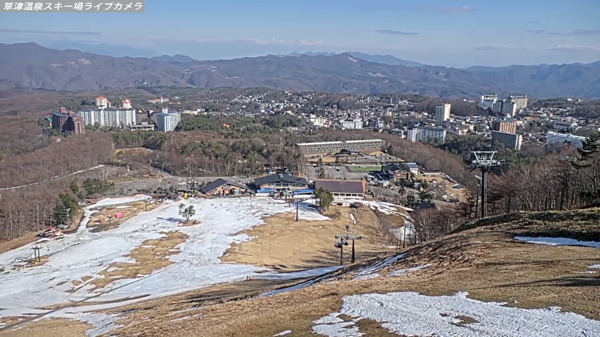 Gunma, Agatsuma, Kusatsu Onsen Ski Resort Tenguyama Summit Ski Slopes Funfair & Kusatsu Skyline ( 群馬・吾妻・草津温泉スキー場 天狗山山頂スキー場 遊園地＆草津スカイライン ) Live Cam - Kusatsu, Agatsuma-gun , Gunma, Kantō, Honshu, Japan