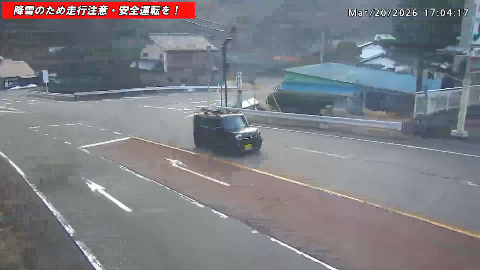 Gunma,  Kusatsu, Gunma Prefectural Route 59/National Route 292 (Asama Shirane Sgiga Sawayaka Highway) Intersection & Kusatsu Onsen Entrance ( 群馬県草津市 県道59号線・国道292号線（浅間白根杉賀さわやか街道）交差点・草津温泉入口 ) Live Cam - Kusatsu, Agatsuma-gun , Gunma, Kantō, Honshu, Japan 
