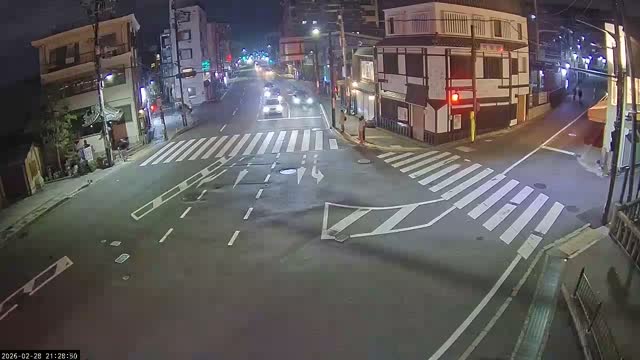 Higashioji-dori / Gojo-dori Street Intersection ( 京都市東山区 ​​東大路通と五条通交差点)  Gojo-zaka, Kyoto, Higashiyama Live Cam - 6 Chome, Gojobashihigashi, Higashiyama, Kyoto, Kyōto, Kansai, Japan