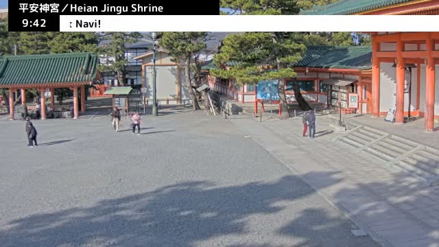 ( 京都 平安神宮 左京) Heian Jingu Shrine, Kyoto, Sakyo Live Cam - Okazaki Nishitennocho, Sakyo-ku , Kyoto, Kyōto, Kansai, Japan