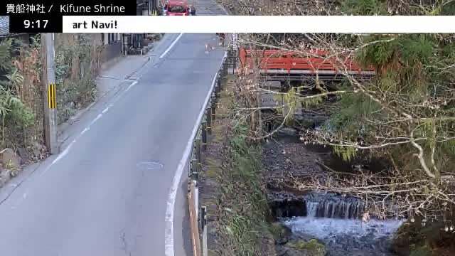 Kibune River & Kamikurodano Funazuka Street ( 貴船川と上黒田野船塚通り 貴船神社 京都・左京ラ)  Kifune-jinja Shrine, Kyoto, Sakyo Live Cam -  Kuramakibunecho, Sakyo-ku, Kyoto, Kyōto, Kansai, Japan 