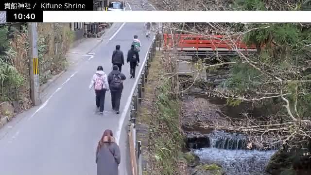Kibune River & Kamikurodano Funazuka Street ( 貴船川と上黒田野船塚通り 貴船神社 京都・左京ラ)  Kifune-jinja Shrine, Kyoto, Sakyo Live Cam -  Kuramakibunecho, Sakyo-ku, Kyoto, Kyōto, Kansai, Japan 
