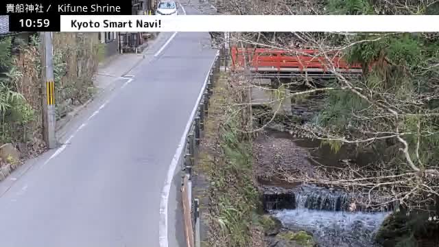 Kibune River & Kamikurodano Funazuka Street ( 貴船川と上黒田野船塚通り 貴船神社 京都・左京ラ)  Kifune-jinja Shrine, Kyoto, Sakyo Live Cam -  Kuramakibunecho, Sakyo-ku, Kyoto, Kyōto, Kansai, Japan 