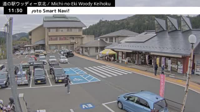 ( 京都市右京区京北周山町 道の駅ウッディ京北 ) Keihokushuzancho & Road Station Woody Keihoku, Kyoto, Ukyo Live Cam  - Kamiterada, Keihokushuzancho, Ukyo-ku Kyoto, Kyōto, Kansai, Japan