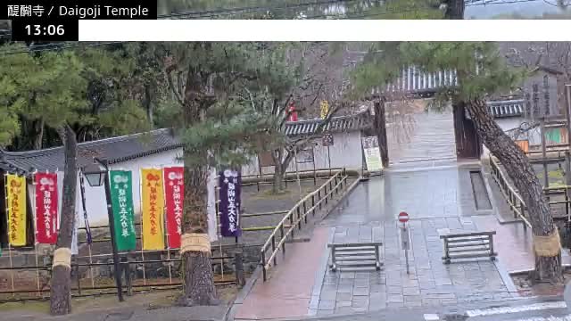 ( 山門 大御寺総門 京都・伏見の大御寺 ) Main Gate Daigo-ji Somon Daigoji Temple, Kyoto, Fushimi Live Cam -  Daigohigashiojicho, Fushimi-ku, Kyoto, Kyōto, Kansai, Japan 