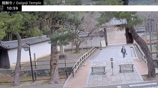 ( 山門 大御寺総門 京都・伏見の大御寺 ) Main Gate Daigo-ji Somon Daigoji Temple, Kyoto, Fushimi Live Cam -  Daigohigashiojicho, Fushimi-ku, Kyoto, Kyōto, Kansai, Japan 