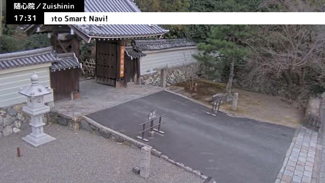 ( 京都山科随心院総門山門 ) Main Gate Zuishinin Temple Somon, Kyoto, Yamashina Live Cam - Onogoryocho, Yamashina-ku, Kyoto,  Kyōto, Kansai, Japan 