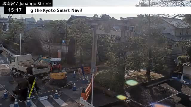 ( 城南宮正門 京都・伏見 ) Jonangu Shrine Main Gate, Kyoto, Fushimi Live Cam - Nakajimatobarikyucho, Fushimi-ku, Kyoto, Kyōto, Kansai, Japan 