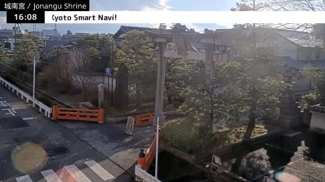 ( 城南宮正門 京都・伏見 ) Jonangu Shrine Main Gate, Kyoto, Fushimi Live Cam - Nakajimatobarikyucho, Fushimi-ku, Kyoto, Kyōto, Kansai, Japan 