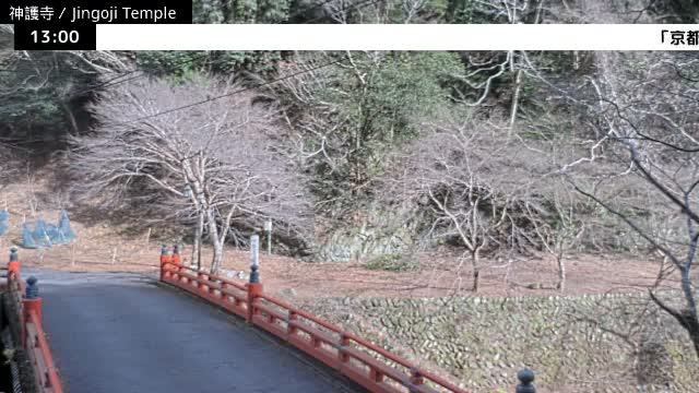 ( 神護寺庭園、京都、右京 ) Jingo-ji Temple Garden, Kyoto, Ukyo  Live Cam - Umegahata Takaocho, Ukyo-ku, Kyoto, Kyōto, Kansai, Japan 