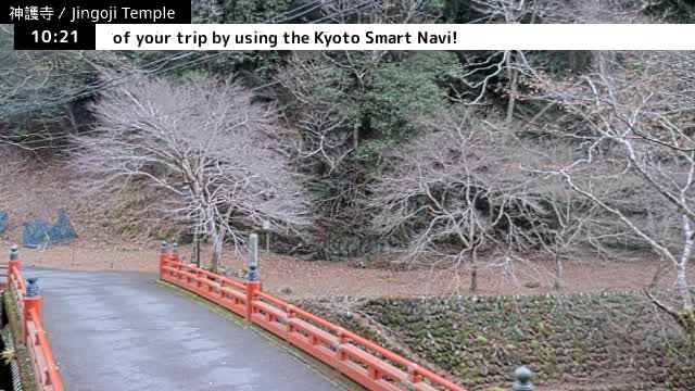 ( 神護寺庭園、京都、右京 ) Jingo-ji Temple Garden, Kyoto, Ukyo  Live Cam - Umegahata Takaocho, Ukyo-ku, Kyoto, Kyōto, Kansai, Japan 