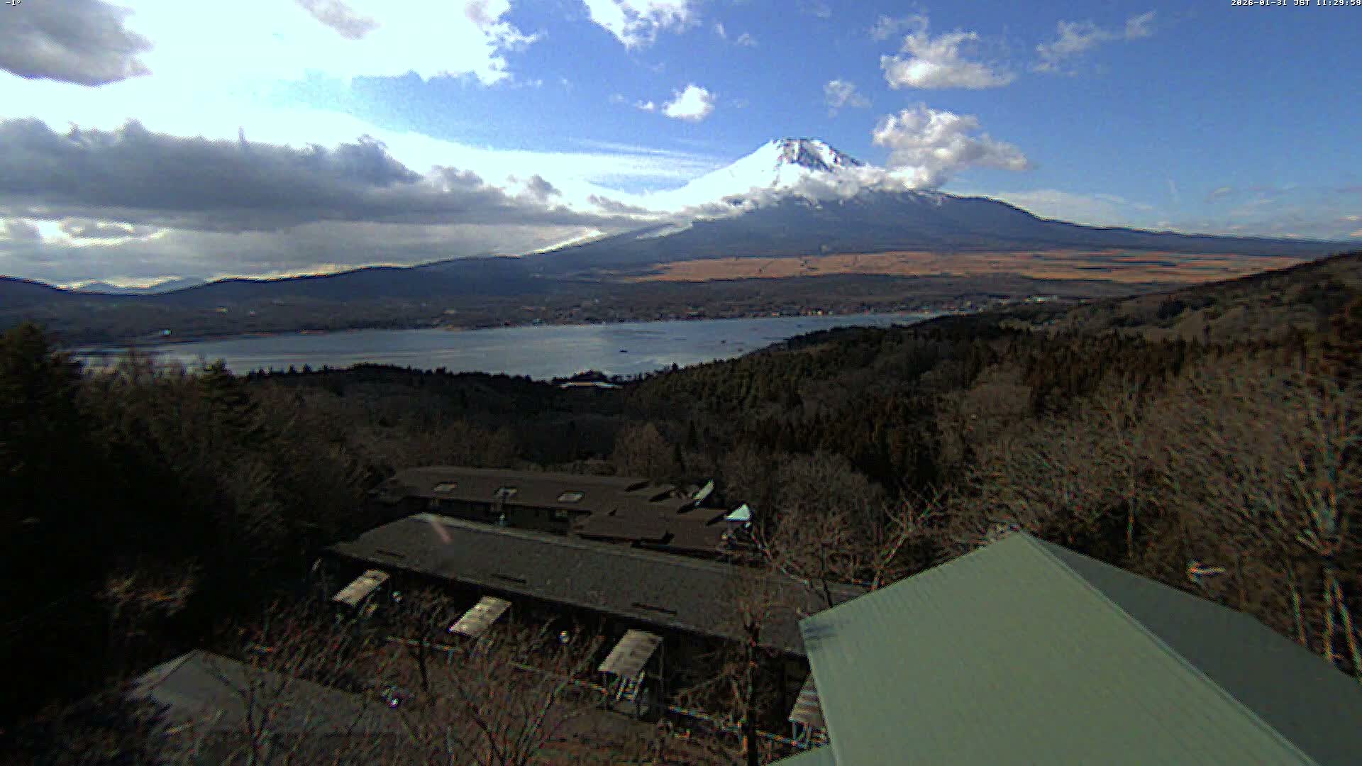 Yamanakako ( 山中湖と富士山の眺め 山梨県南松原市 ) Yamanakako Lake & Fuji Mountain View Yamanashi, Minamatsiru Live Cam - Hirano, Yamanakako, Minamatsiru, Yamanashi, Tokai, Chubu, Japan