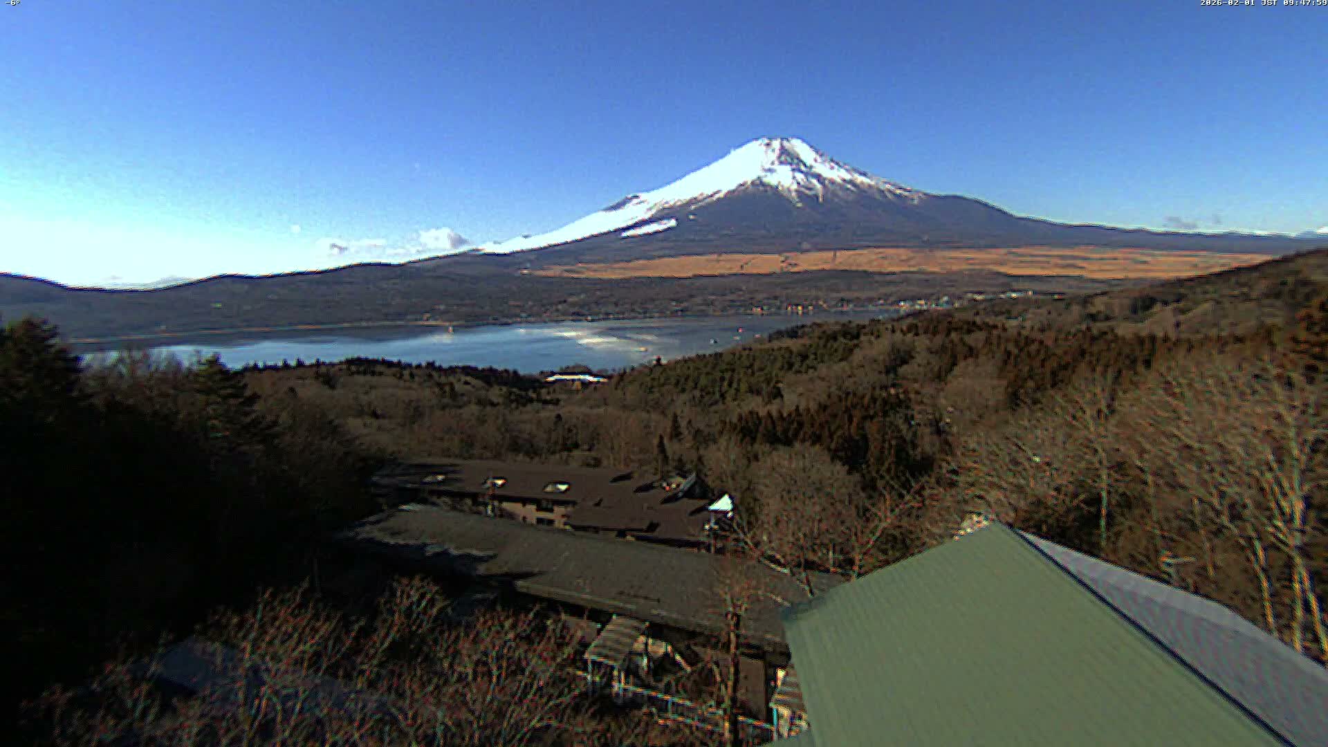Yamanakako ( 山中湖と富士山の眺め 山梨県南松原市 ) Yamanakako Lake & Fuji Mountain View Yamanashi, Minamatsiru Live Cam - Hirano, Yamanakako, Minamatsiru, Yamanashi, Tokai, Chubu, Japan