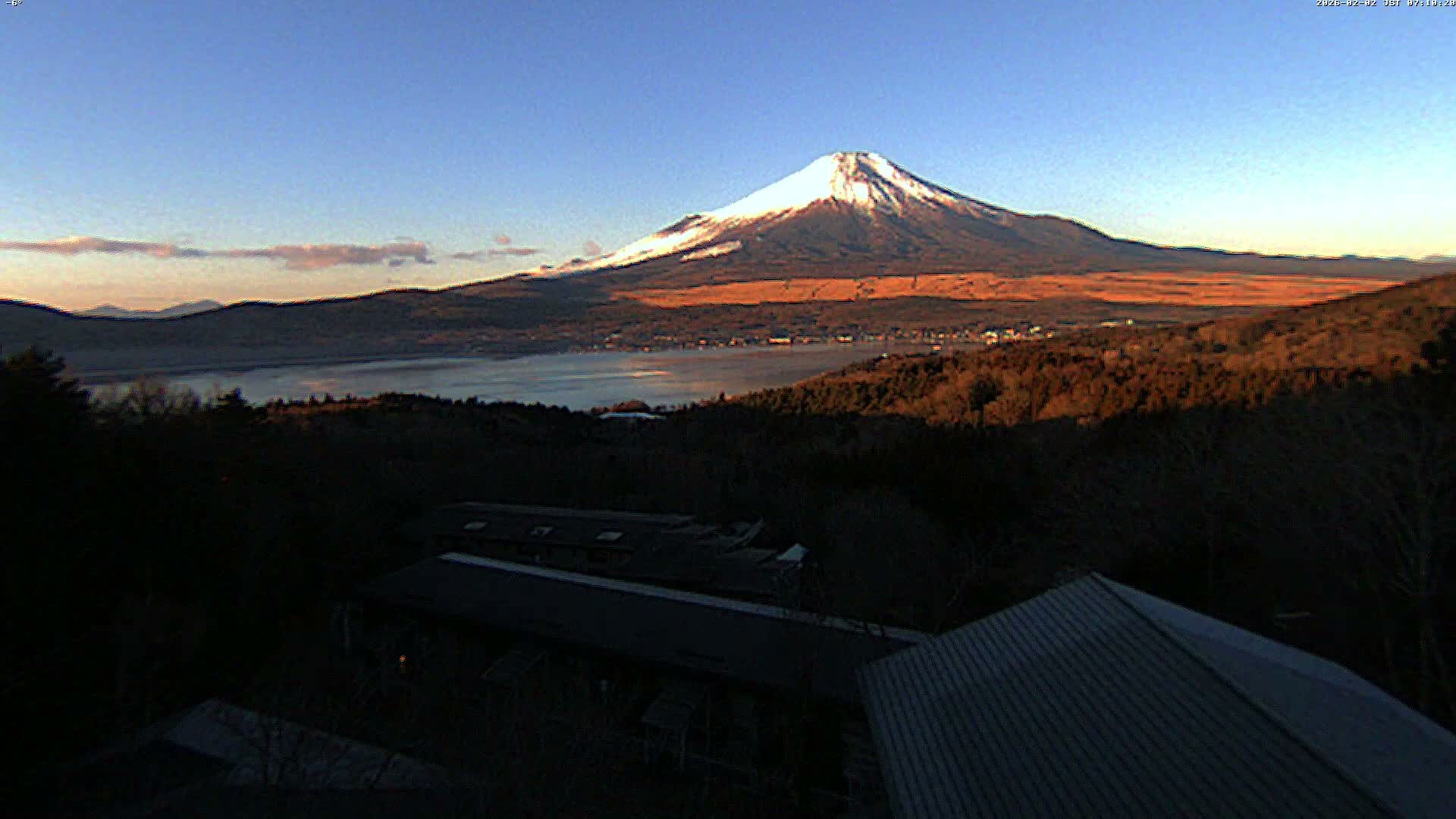 Yamanakako ( 山中湖と富士山の眺め 山梨県南松原市 ) Yamanakako Lake & Fuji Mountain View Yamanashi, Minamatsiru Live Cam - Hirano, Yamanakako, Minamatsiru, Yamanashi, Tokai, Chubu, Japan