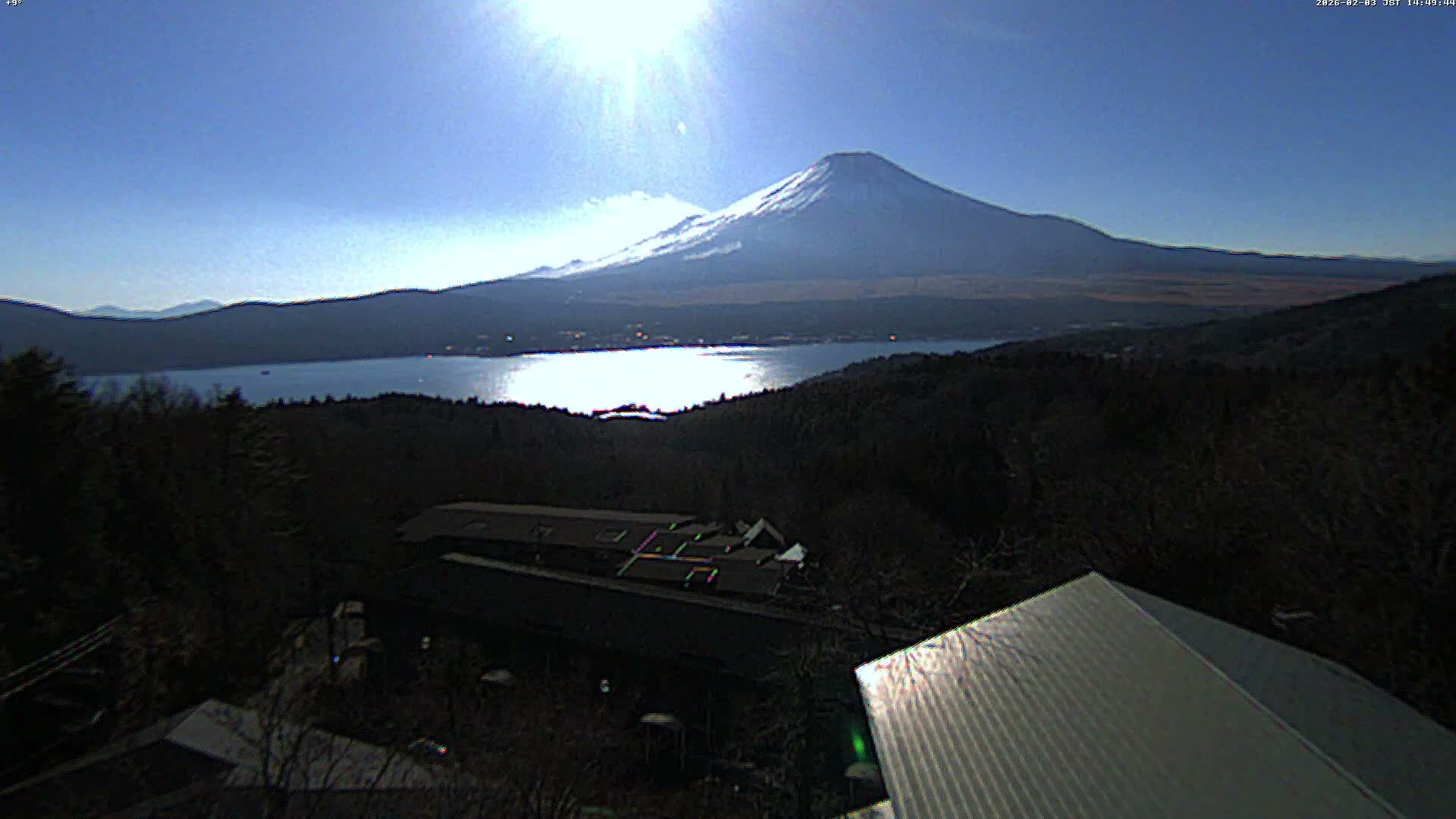 Yamanakako ( 山中湖と富士山の眺め 山梨県南松原市 ) Yamanakako Lake & Fuji Mountain View Yamanashi, Minamatsiru Live Cam - Hirano, Yamanakako, Minamatsiru, Yamanashi, Tokai, Chubu, Japan