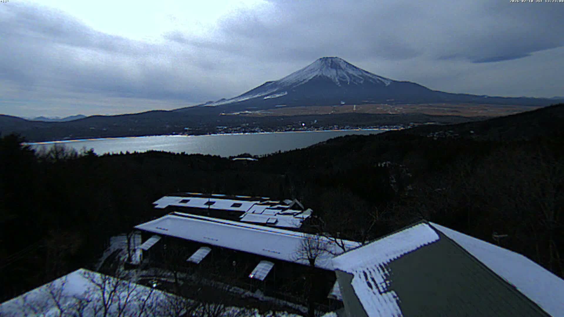 Yamanakako ( 山中湖と富士山の眺め 山梨県南松原市 ) Yamanakako Lake & Fuji Mountain View Yamanashi, Minamatsiru Live Cam - Hirano, Yamanakako, Minamatsiru, Yamanashi, Tokai, Chubu, Japan