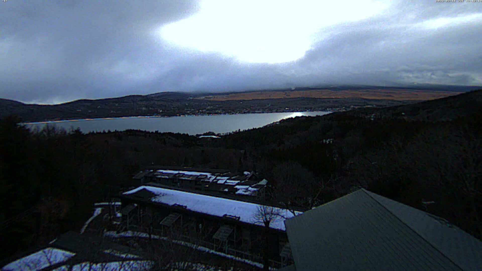 Yamanakako ( 山中湖と富士山の眺め 山梨県南松原市 ) Yamanakako Lake & Fuji Mountain View Yamanashi, Minamatsiru Live Cam - Hirano, Yamanakako, Minamatsiru, Yamanashi, Tokai, Chubu, Japan