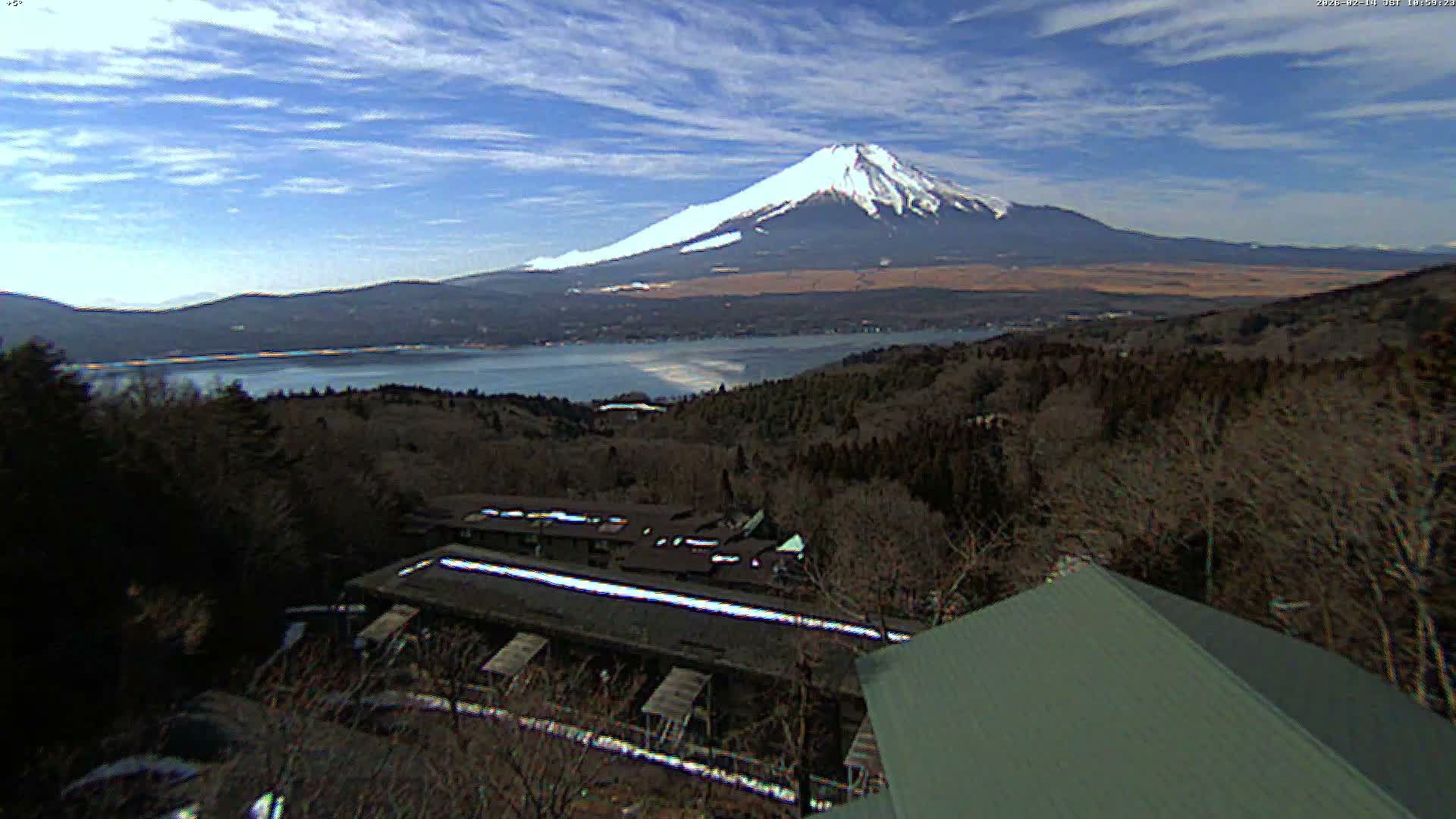Yamanakako ( 山中湖と富士山の眺め 山梨県南松原市 ) Yamanakako Lake & Fuji Mountain View Yamanashi, Minamatsiru Live Cam - Hirano, Yamanakako, Minamatsiru, Yamanashi, Tokai, Chubu, Japan