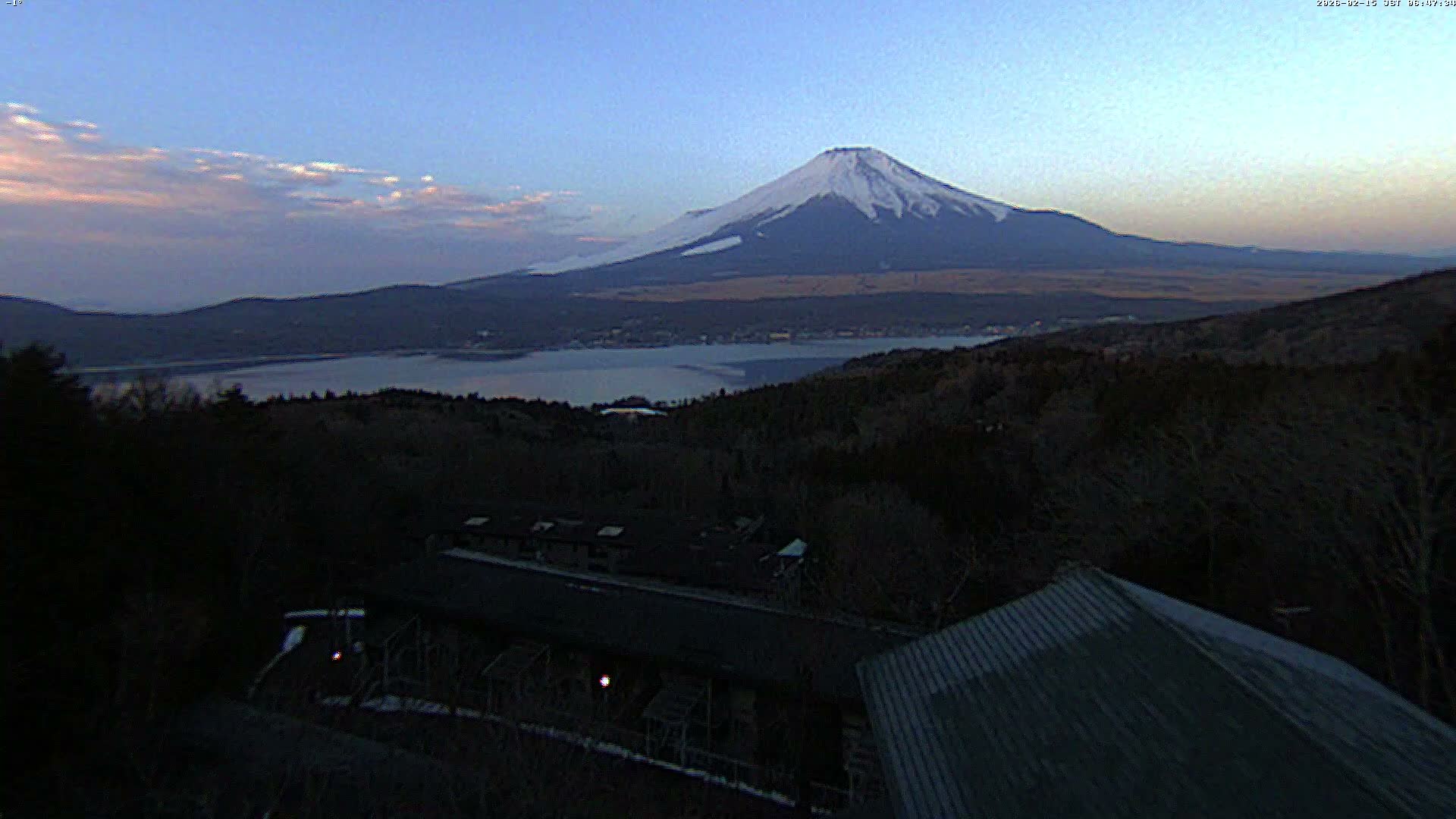 Yamanakako ( 山中湖と富士山の眺め 山梨県南松原市 ) Yamanakako Lake & Fuji Mountain View Yamanashi, Minamatsiru Live Cam - Hirano, Yamanakako, Minamatsiru, Yamanashi, Tokai, Chubu, Japan