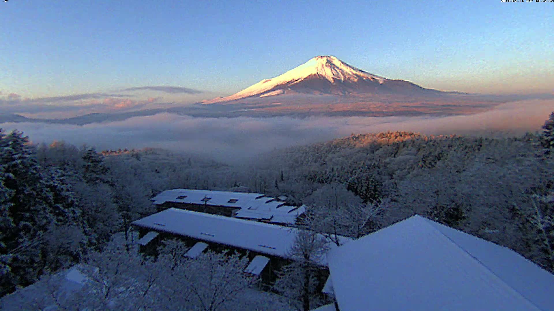 Yamanakako ( 山中湖と富士山の眺め 山梨県南松原市 ) Yamanakako Lake & Fuji Mountain View Yamanashi, Minamatsiru Live Cam - Hirano, Yamanakako, Minamatsiru, Yamanashi, Tokai, Chubu, Japan