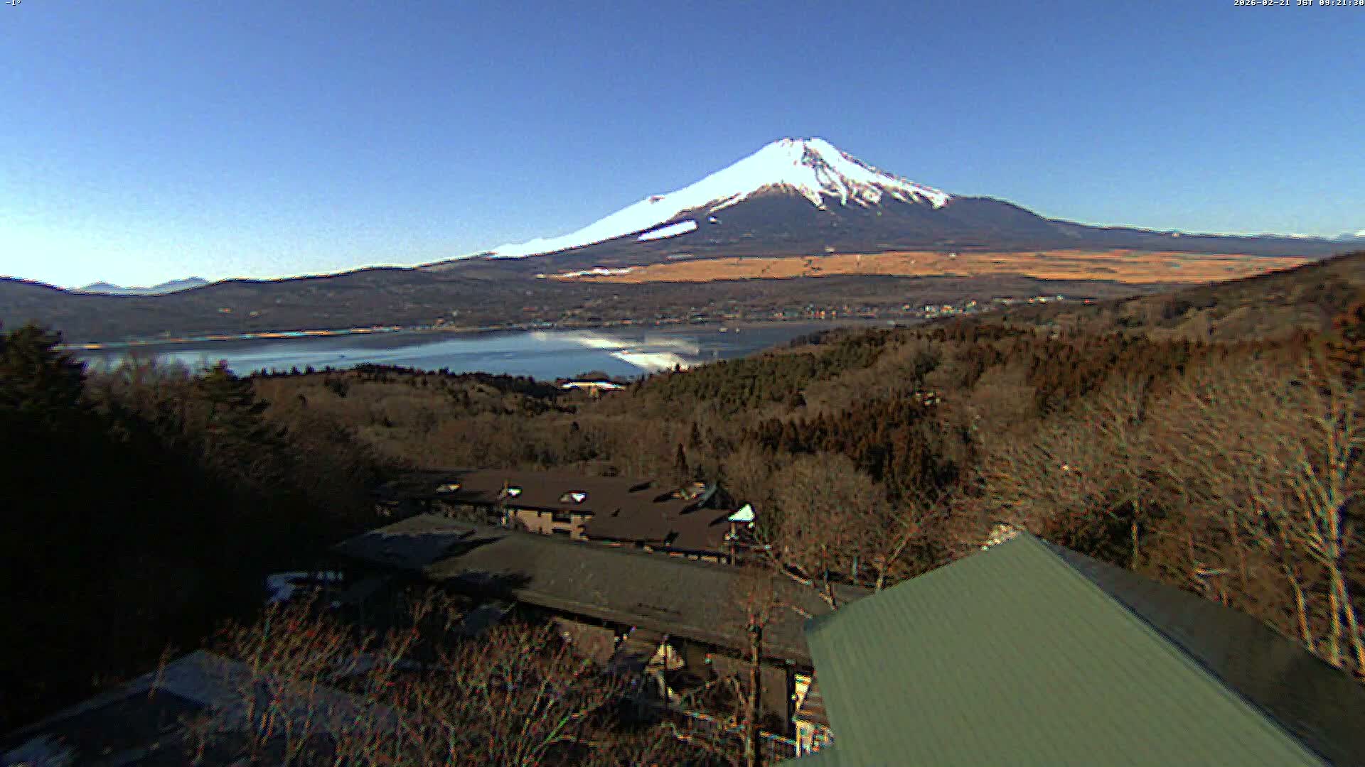 Yamanakako ( 山中湖と富士山の眺め 山梨県南松原市 ) Yamanakako Lake & Fuji Mountain View Yamanashi, Minamatsiru Live Cam - Hirano, Yamanakako, Minamatsiru, Yamanashi, Tokai, Chubu, Japan
