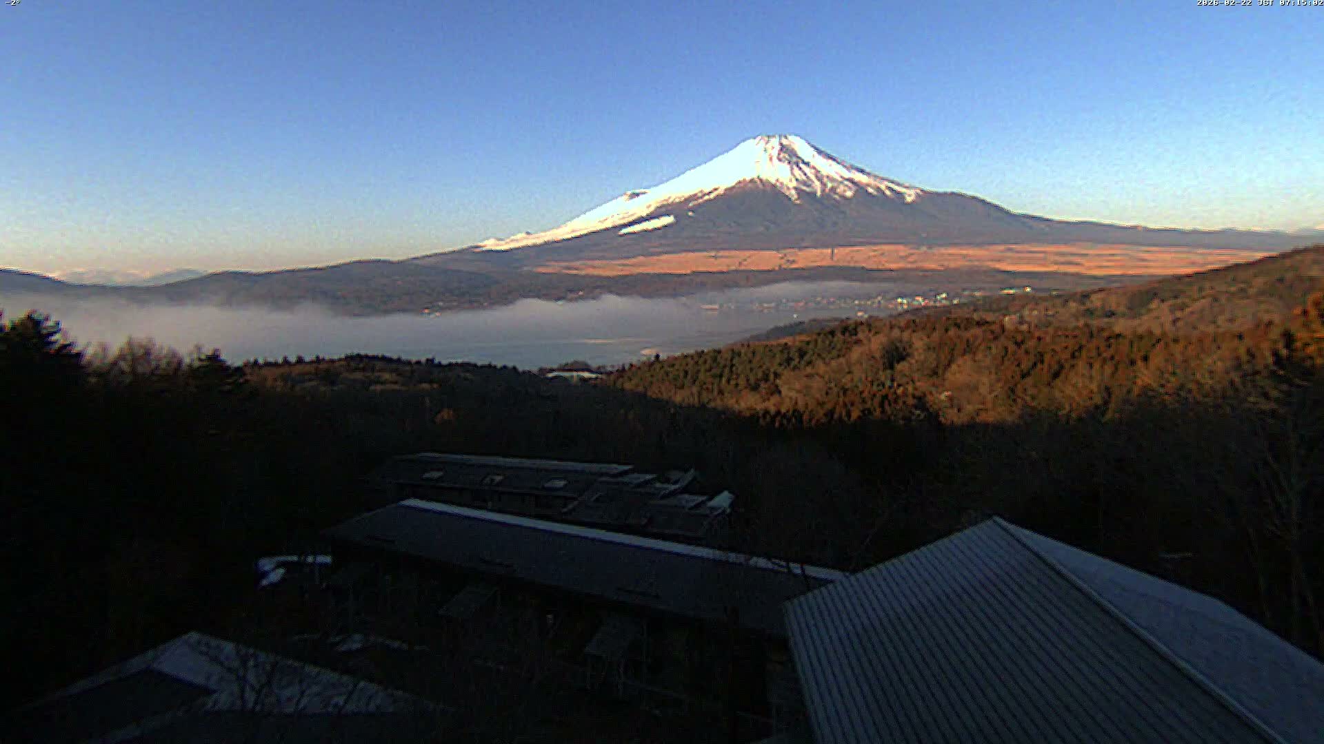 Yamanakako ( 山中湖と富士山の眺め 山梨県南松原市 ) Yamanakako Lake & Fuji Mountain View Yamanashi, Minamatsiru Live Cam - Hirano, Yamanakako, Minamatsiru, Yamanashi, Tokai, Chubu, Japan