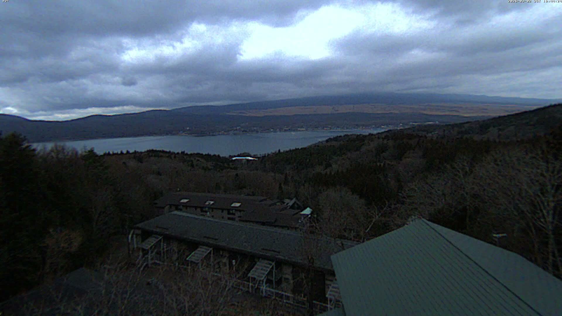 Yamanakako ( 山中湖と富士山の眺め 山梨県南松原市 ) Yamanakako Lake & Fuji Mountain View Yamanashi, Minamatsiru Live Cam - Hirano, Yamanakako, Minamatsiru, Yamanashi, Tokai, Chubu, Japan