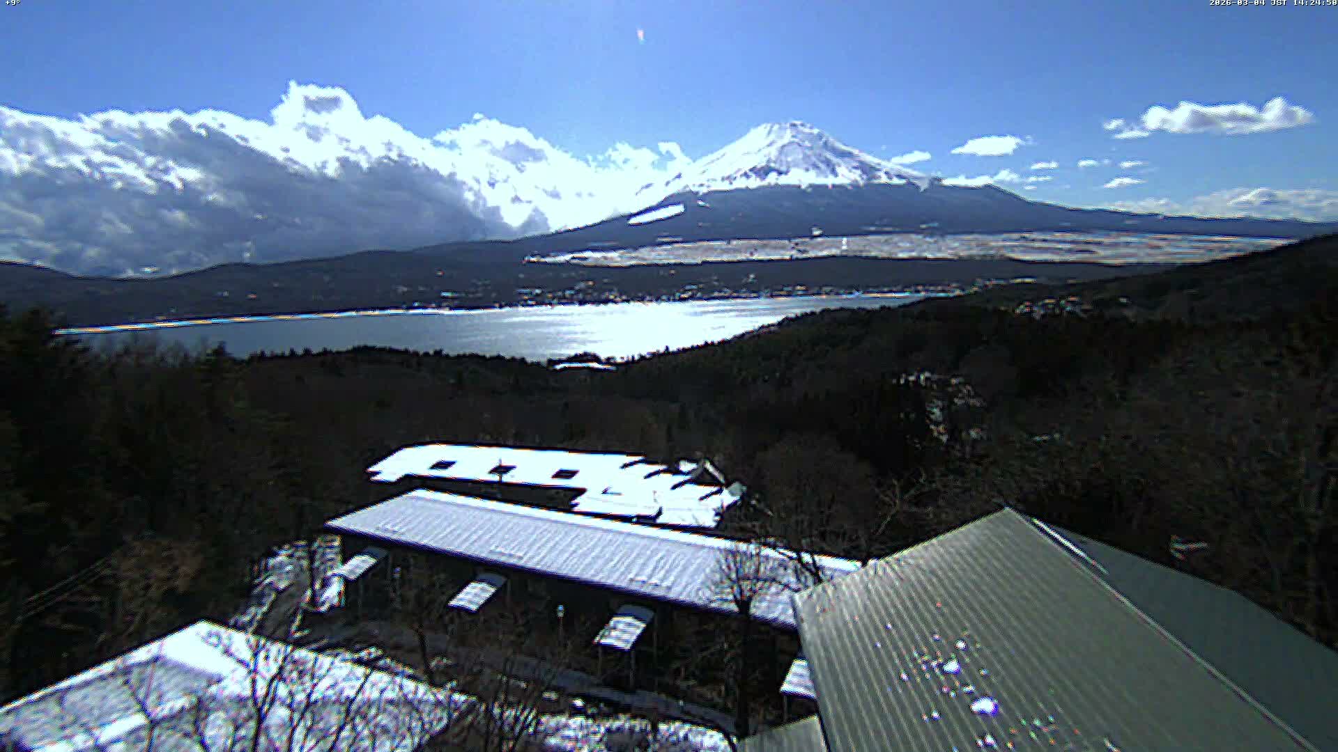 Yamanakako ( 山中湖と富士山の眺め 山梨県南松原市 ) Yamanakako Lake & Fuji Mountain View Yamanashi, Minamatsiru Live Cam - Hirano, Yamanakako, Minamatsiru, Yamanashi, Tokai, Chubu, Japan