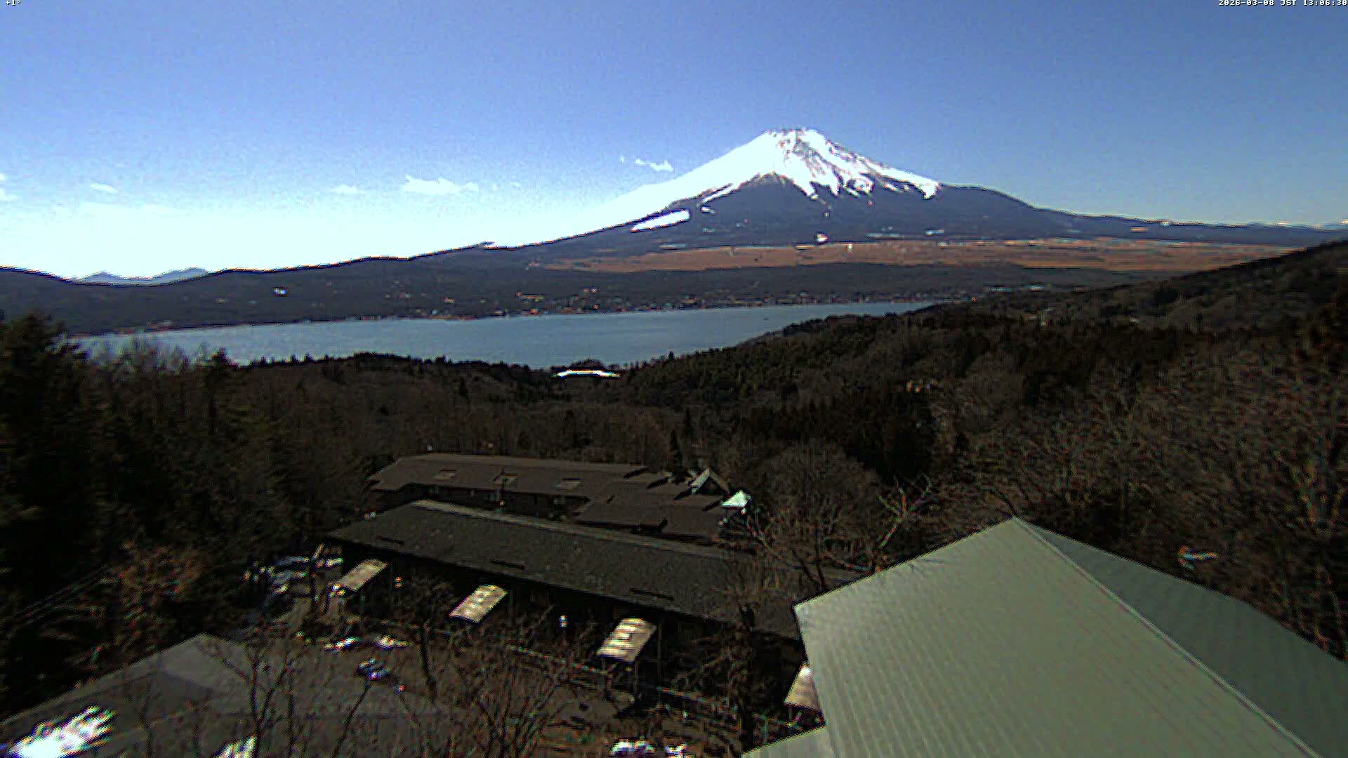 Yamanakako ( 山中湖と富士山の眺め 山梨県南松原市 ) Yamanakako Lake & Fuji Mountain View Yamanashi, Minamatsiru Live Cam - Hirano, Yamanakako, Minamatsiru, Yamanashi, Tokai, Chubu, Japan