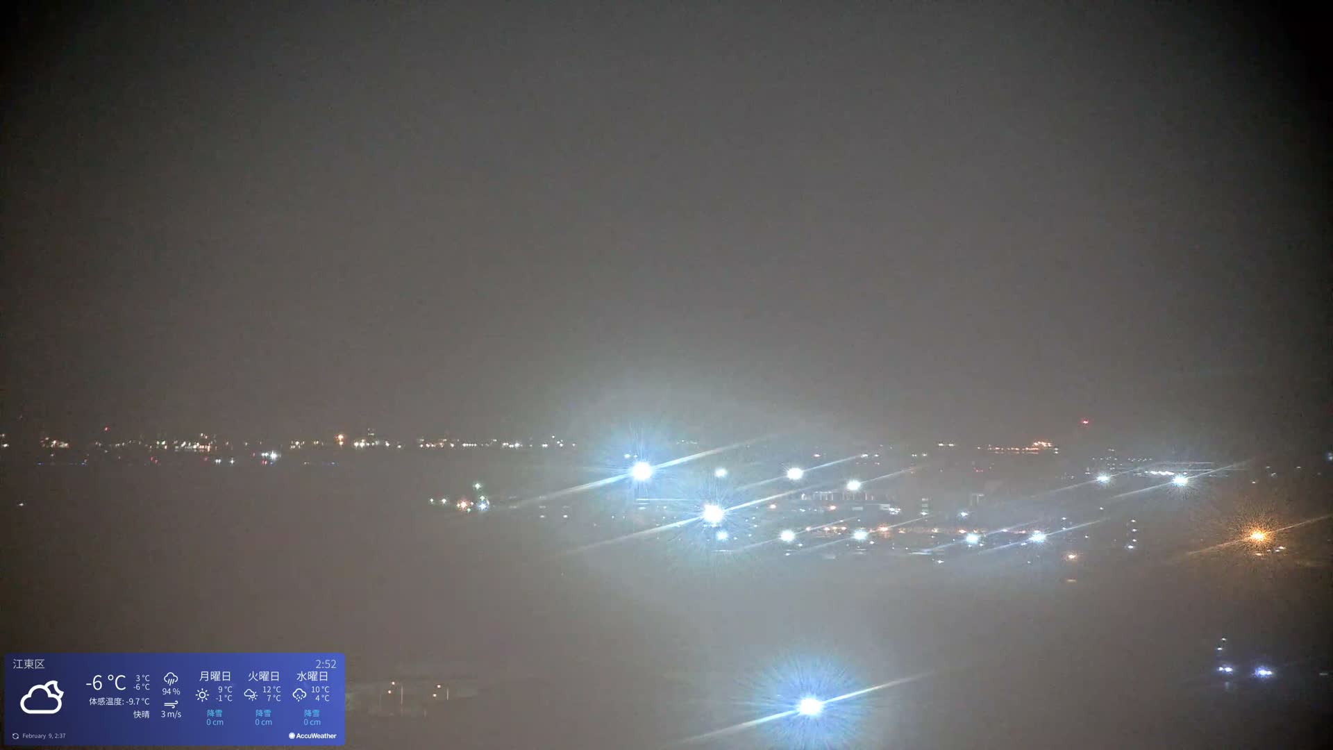 Tokyo Bay ( 東京都江東区有明から東京湾と羽田空港の飛行機観察 ) Haneda Airport Plane Spotting HND/RJTT from Ariate, Koto-ku, Tokyo Live Cam - 1 Chome, Ariake, Koto-ku, Tokyo, Kantō, Honshu, Japan