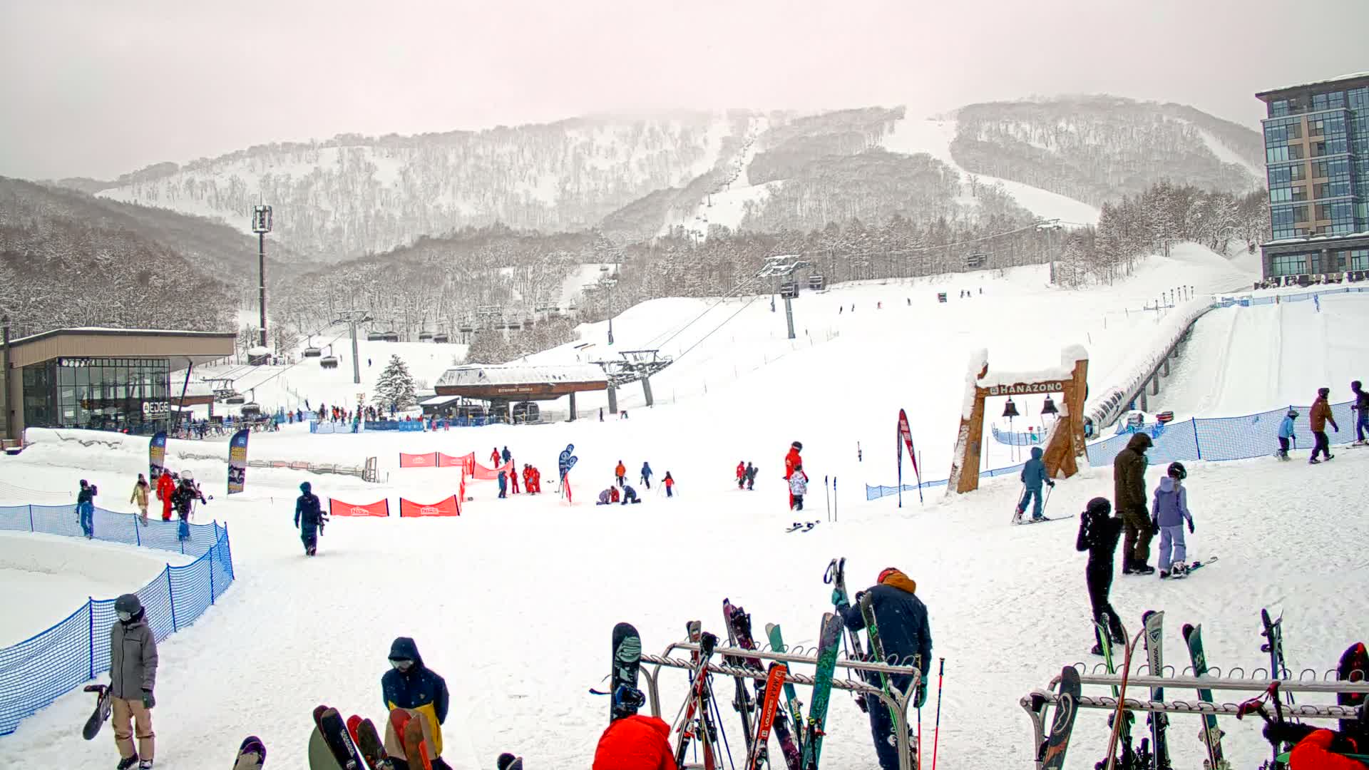 Abuta ( 虻田 ( ) ニセコアンヌプリ山＆ニセコ花園、リゾートスキー場、北海道、倶知安 ) Mount Niseko-Annupuri & Niseko Hanazono Resort Ski Slopes, Hokkaido, Kutchan Live Cam  - Iwaobetsu, Kutchan, Abuta , Hokkaido, Japan