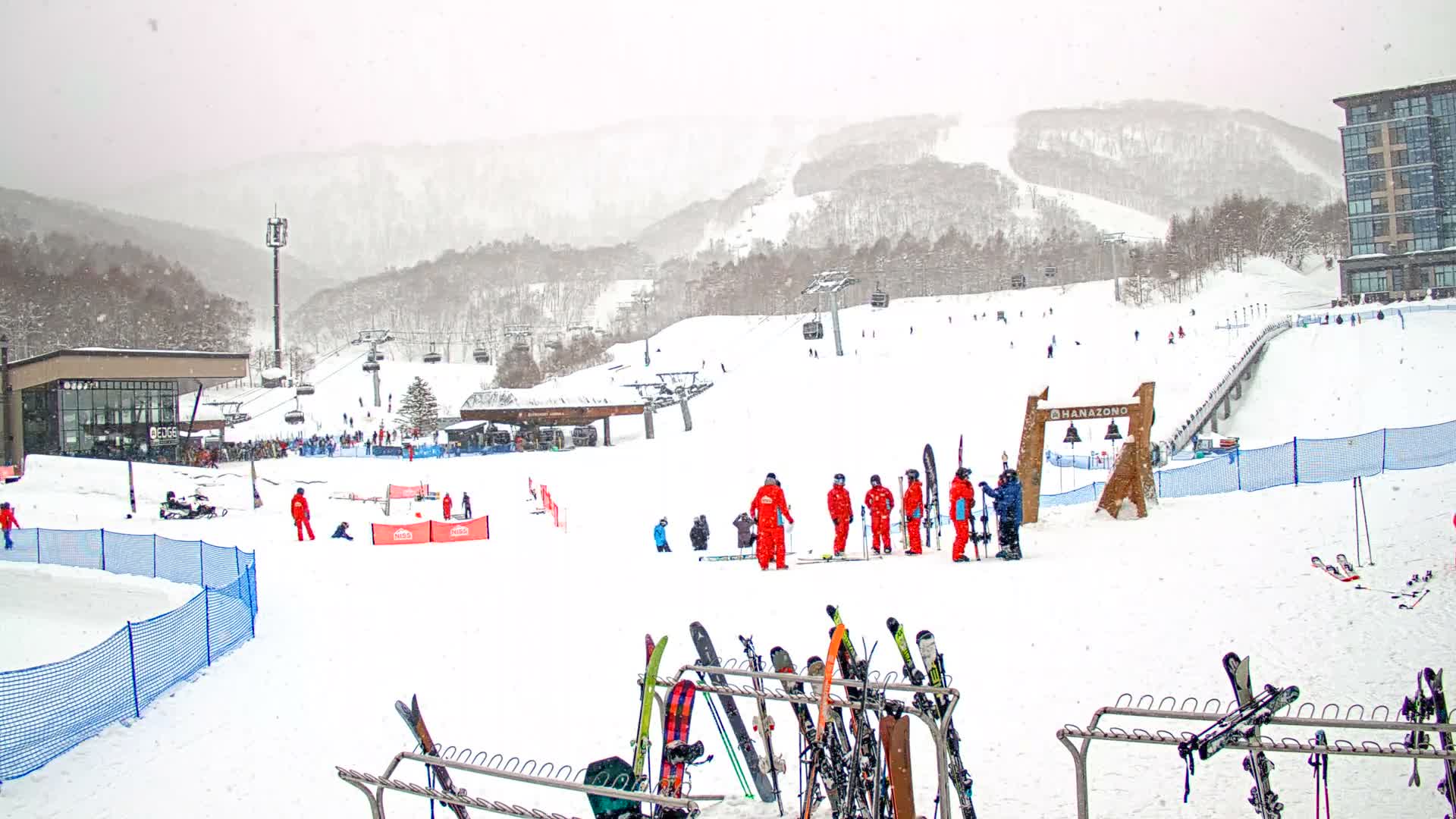 Abuta ( 虻田 ( ) ニセコアンヌプリ山＆ニセコ花園、リゾートスキー場、北海道、倶知安 ) Mount Niseko-Annupuri & Niseko Hanazono Resort Ski Slopes, Hokkaido, Kutchan Live Cam  - Iwaobetsu, Kutchan, Abuta , Hokkaido, Japan