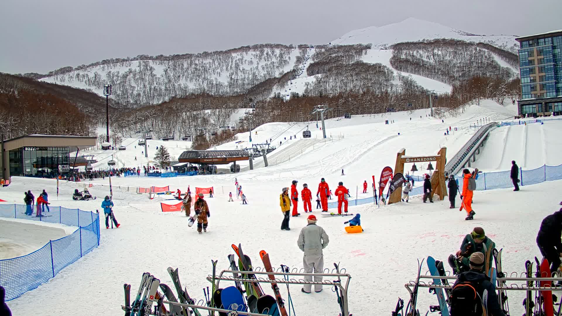 Abuta ( 虻田 ( ) ニセコアンヌプリ山＆ニセコ花園、リゾートスキー場、北海道、倶知安 ) Mount Niseko-Annupuri & Niseko Hanazono Resort Ski Slopes, Hokkaido, Kutchan Live Cam  - Iwaobetsu, Kutchan, Abuta , Hokkaido, Japan