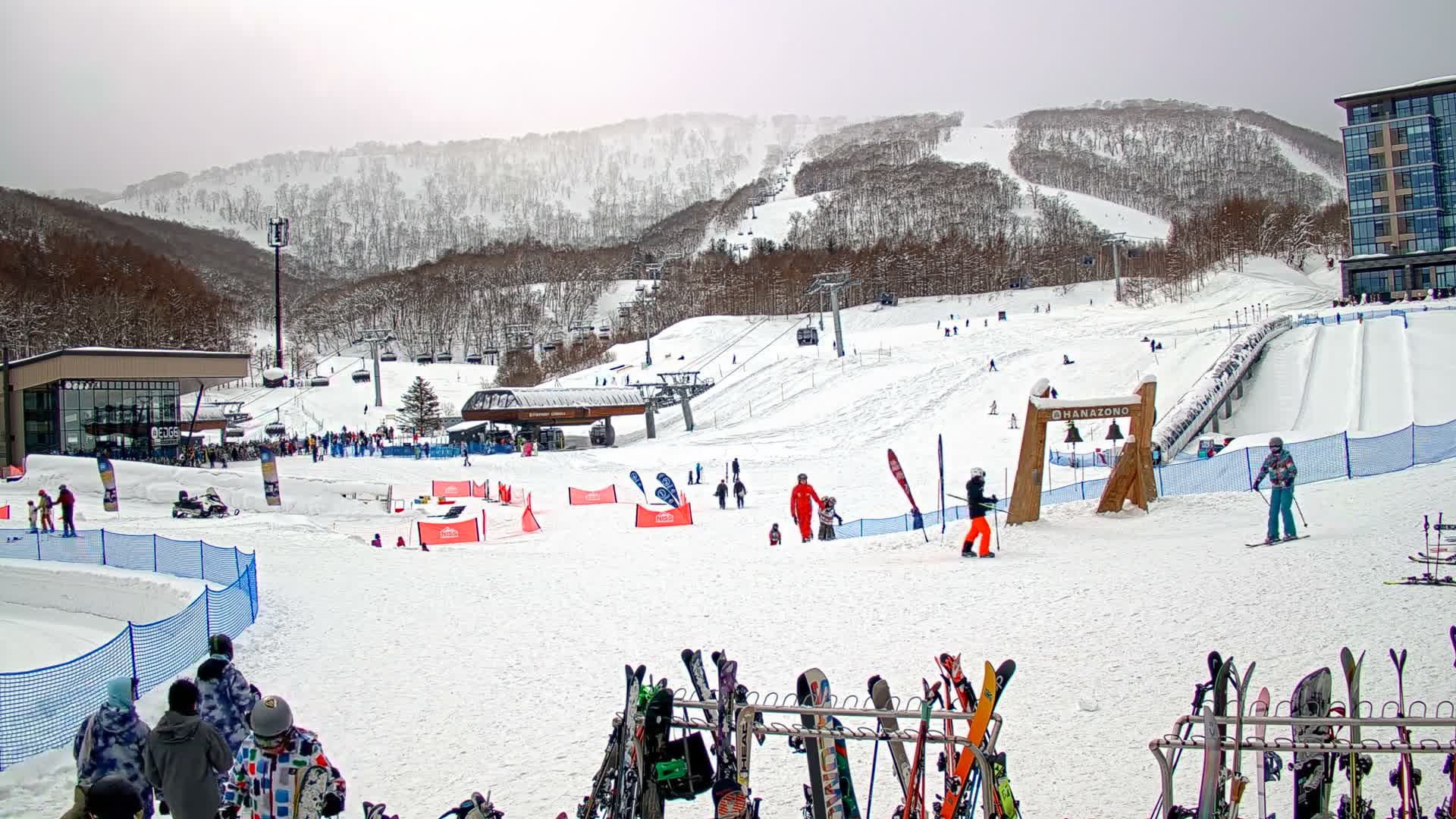Abuta ( 虻田 ( ) ニセコアンヌプリ山＆ニセコ花園、リゾートスキー場、北海道、倶知安 ) Mount Niseko-Annupuri & Niseko Hanazono Resort Ski Slopes, Hokkaido, Kutchan Live Cam  - Iwaobetsu, Kutchan, Abuta , Hokkaido, Japan