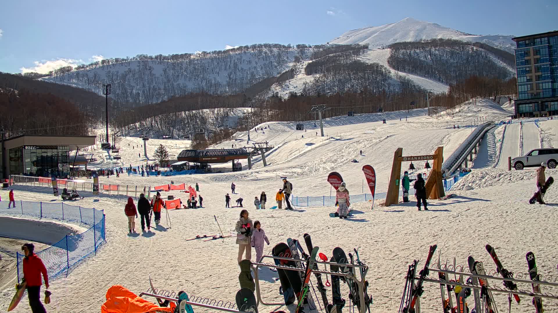 Abuta ( 虻田 ( ) ニセコアンヌプリ山＆ニセコ花園、リゾートスキー場、北海道、倶知安 ) Mount Niseko-Annupuri & Niseko Hanazono Resort Ski Slopes, Hokkaido, Kutchan Live Cam  - Iwaobetsu, Kutchan, Abuta , Hokkaido, Japan